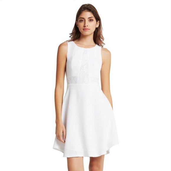 BCBGeneration White Lace‎ Cocktail Dress - Picture 1 of 7